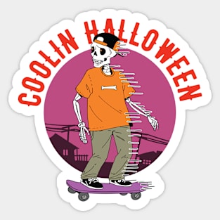 Coolin Halloween Sticker